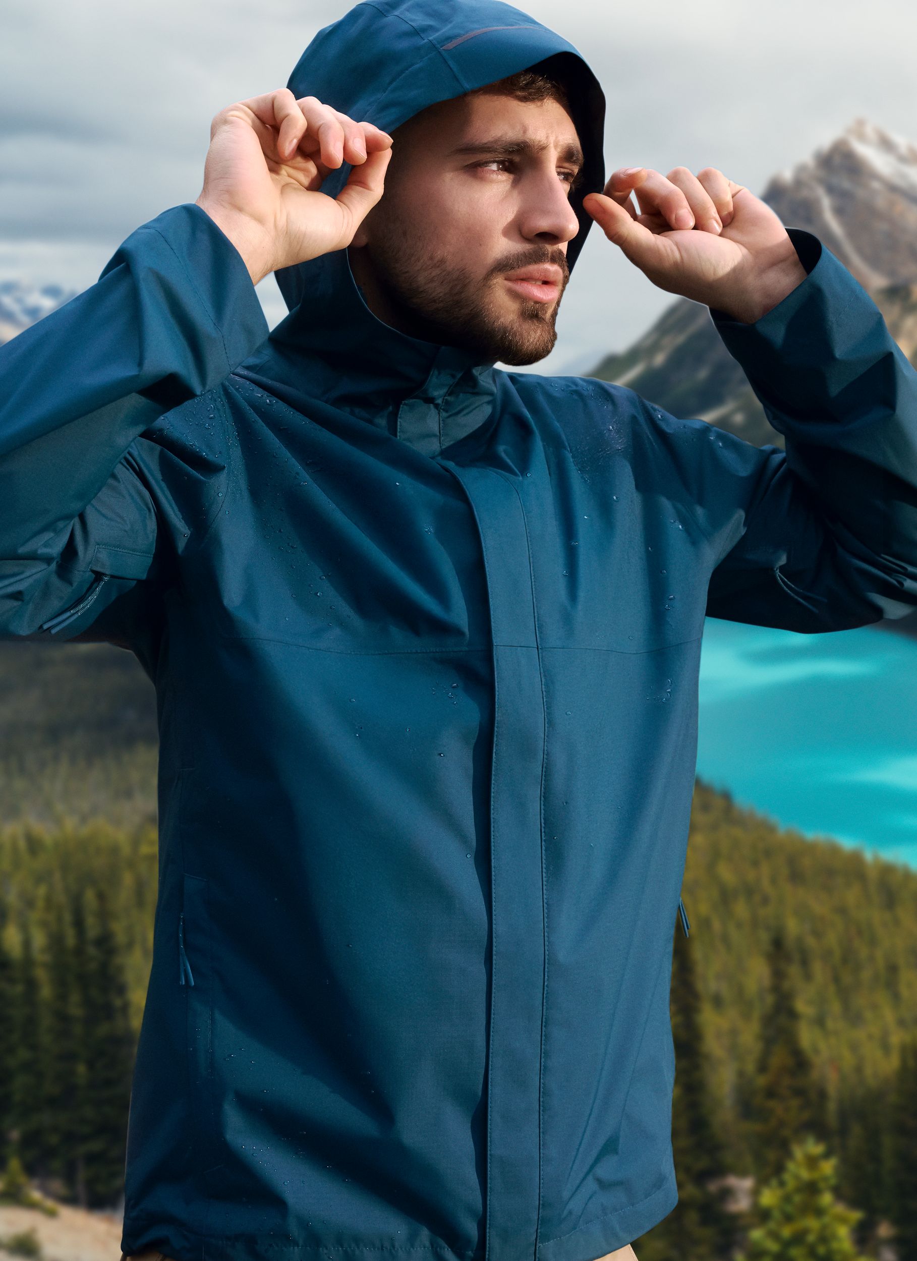 Veste imperméable avec Hyper-Dri&nbsp;HD3 pour hommes, 2&nbsp;couches, Downpour&nbsp;II, WindRiver