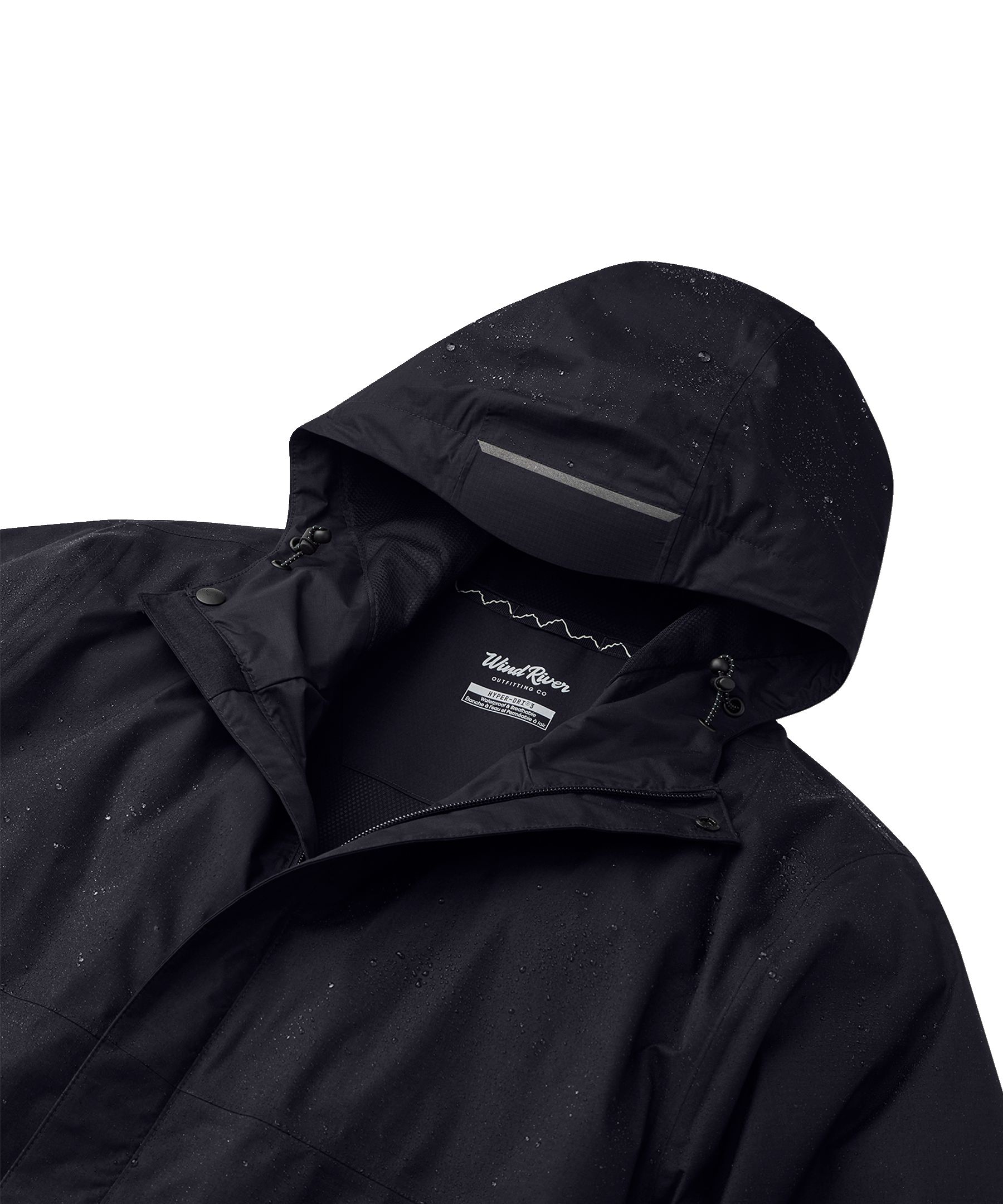 WindRiver Men's Downpour II 2L HYPER-DRI® HD3 Waterproof Rain Jacket