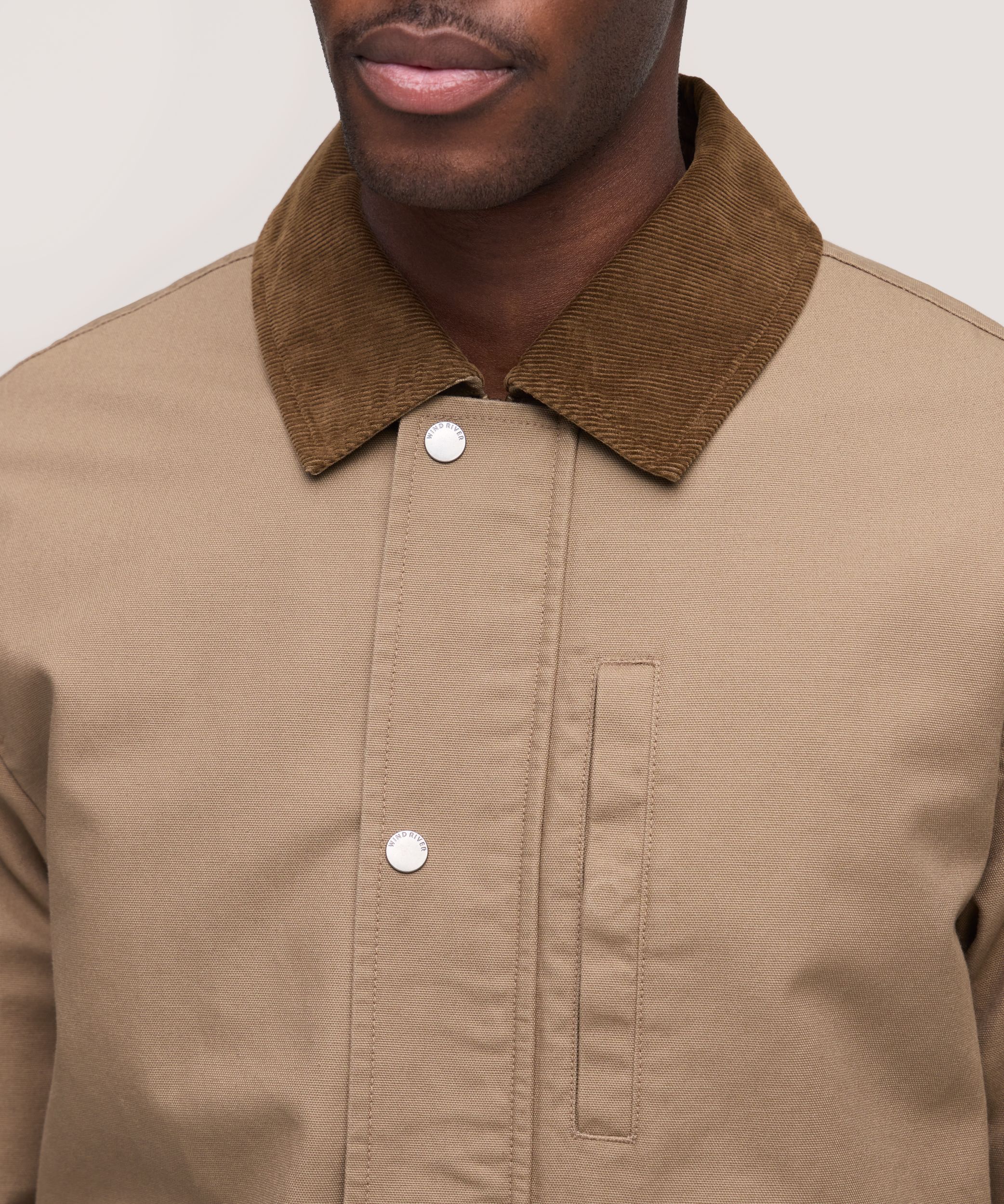 WindRiver Men's Casual Cotton Barn Jacket