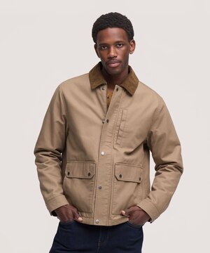 WindRiver Men's Casual Cotton Barn Jacket