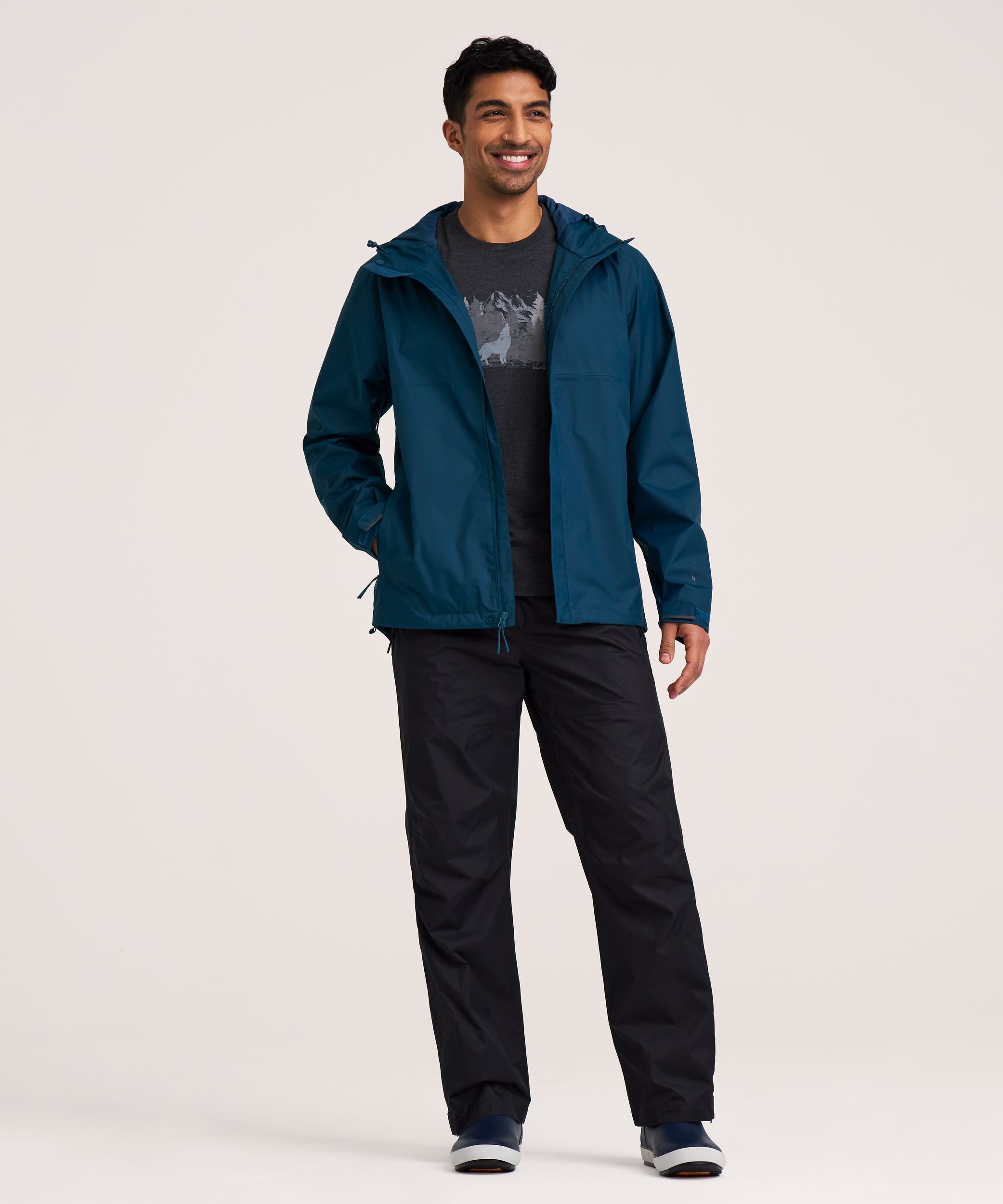 WindRiver Men's Downpour II 2L HYPER-DRI® HD3 Waterproof Rain Jacket