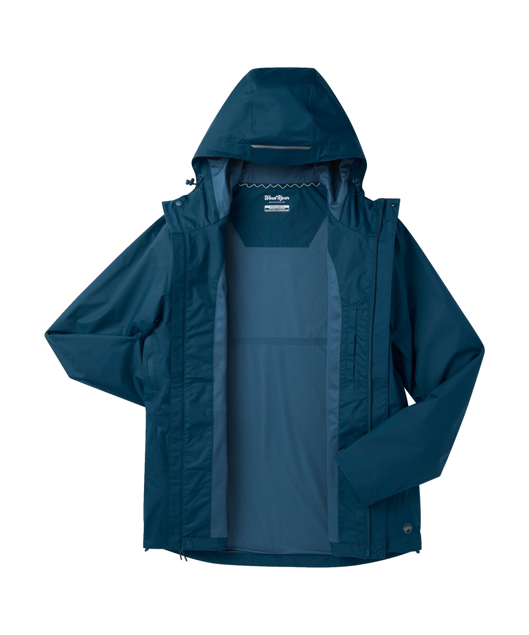 WindRiver Men's Downpour II 2L HYPER-DRI® HD3 Waterproof Rain Jacket