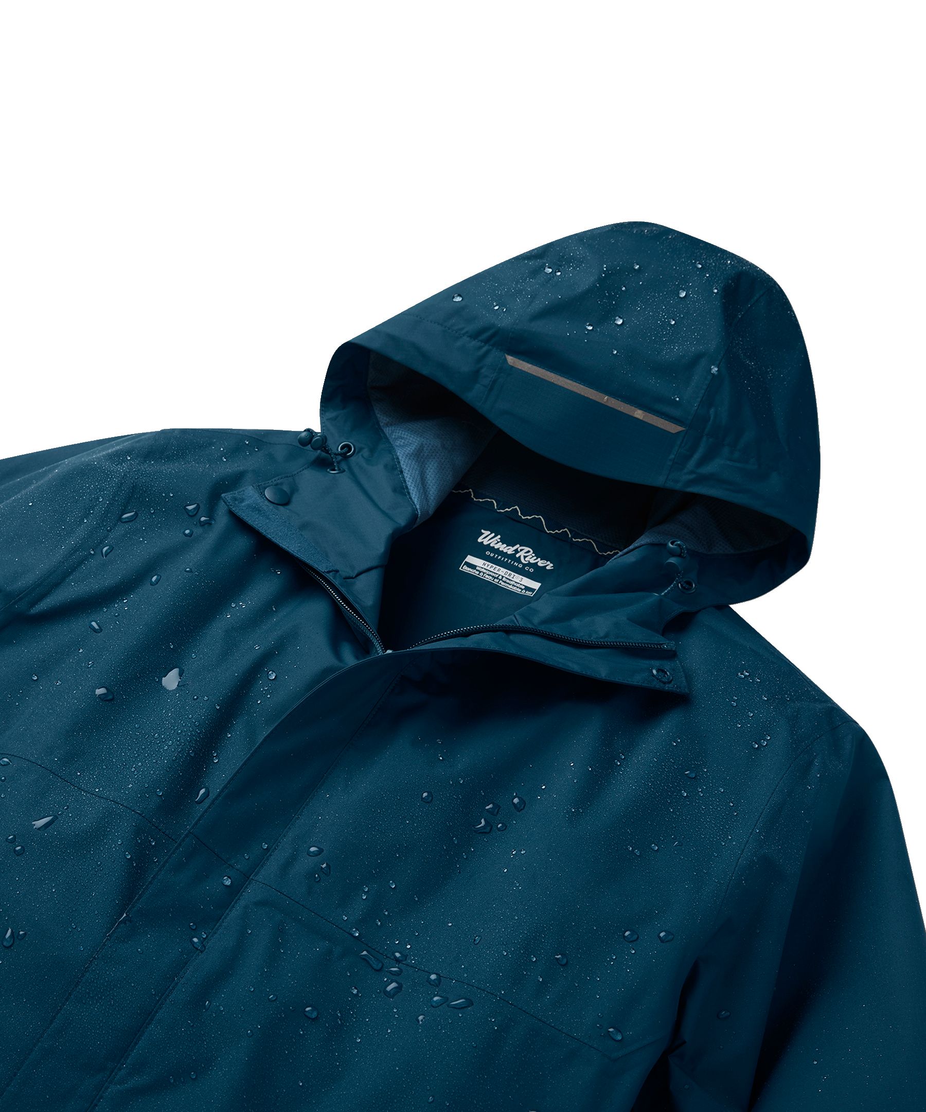 WindRiver Men's Downpour II 2L HYPER-DRI® HD3 Waterproof Rain Jacket