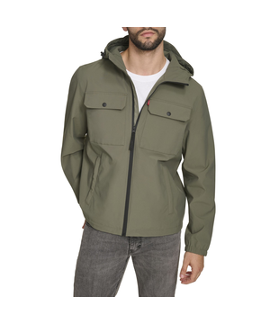 Veste à capuche à extérieur souple avec deux poches pour hommes, Levi's