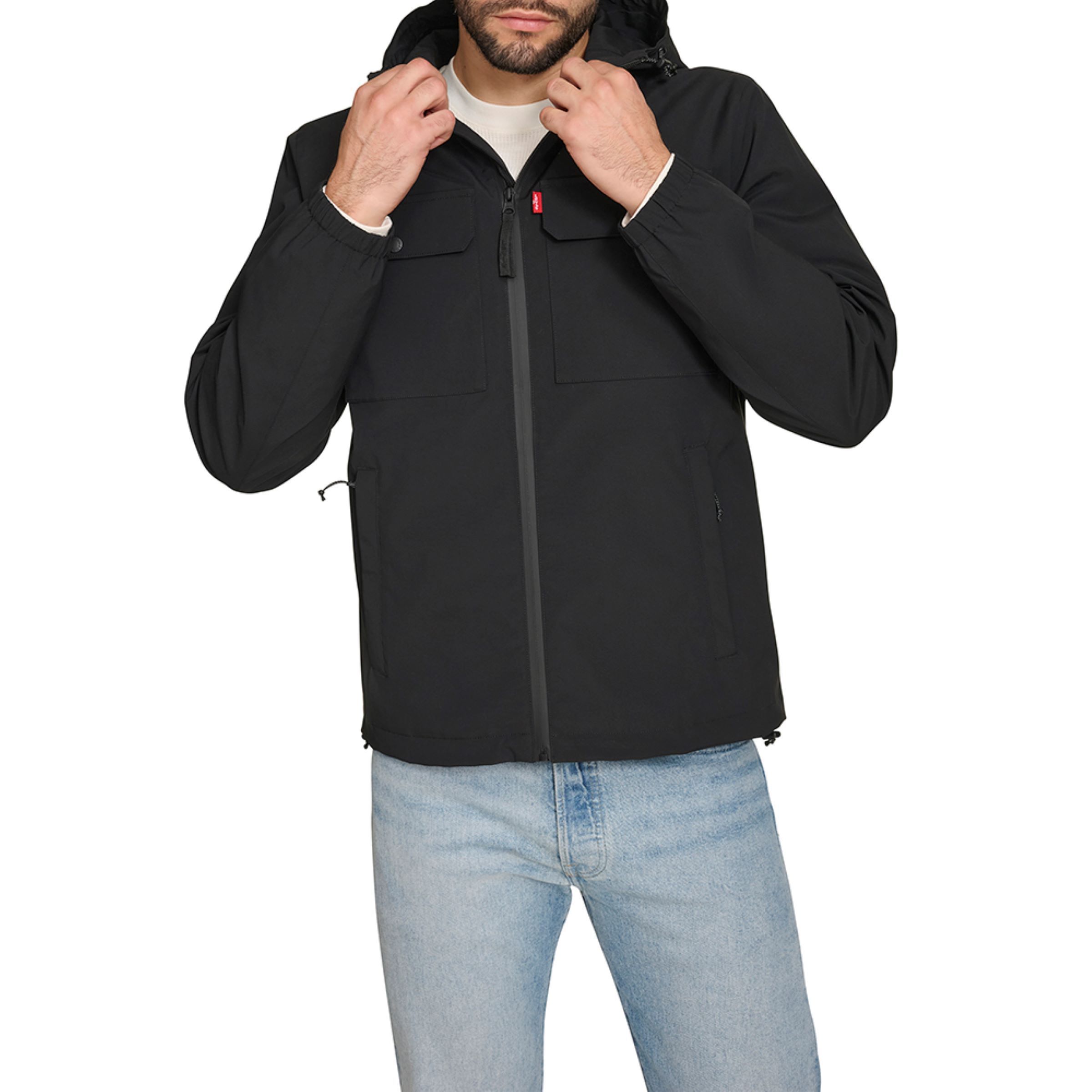 Levi's Men's 2-Pocket Hooded Softshell Jacket
