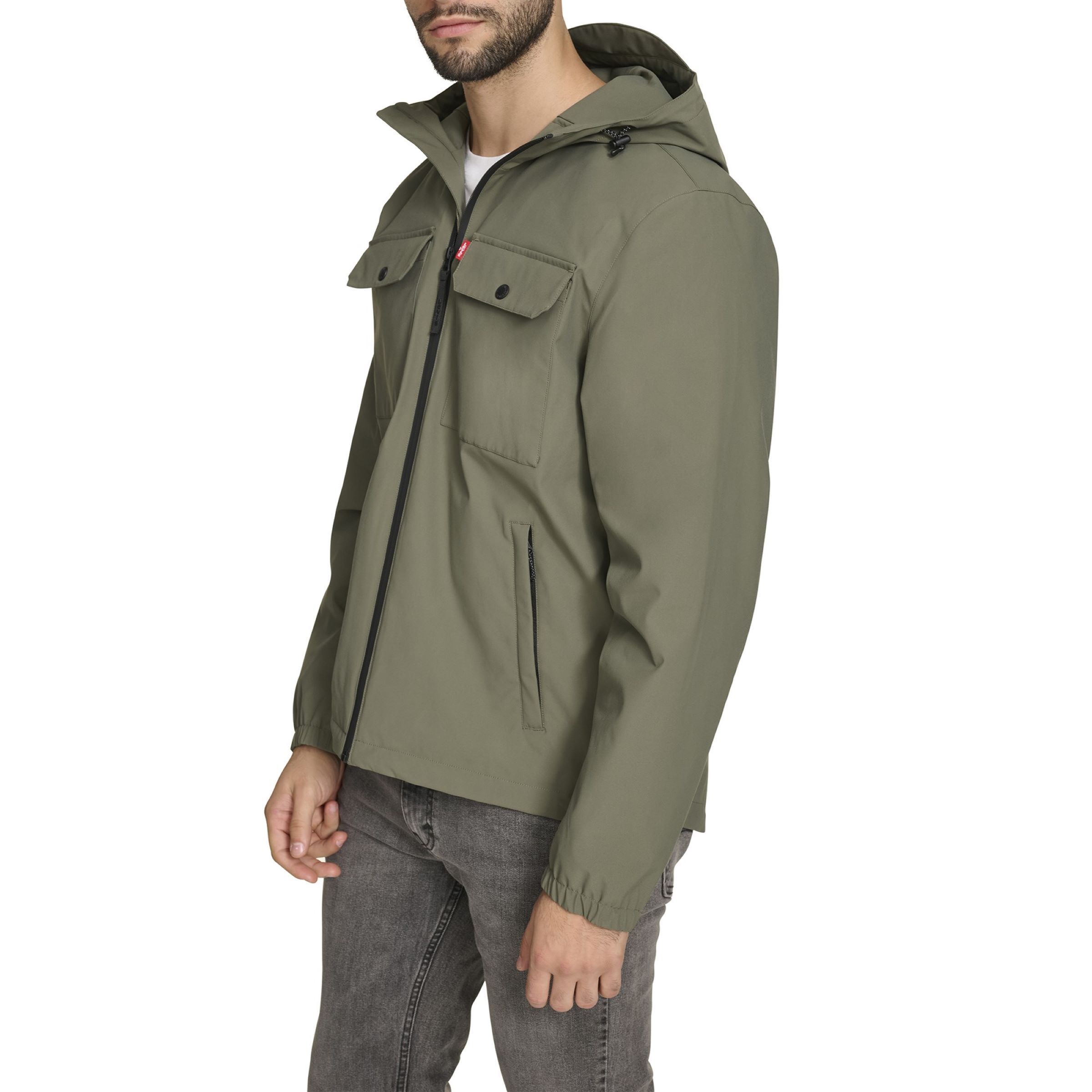Levi's Men's 2-Pocket Hooded Softshell Jacket