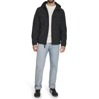 Levi's Men's 2-Pocket Hooded Softshell Jacket Front_Flat