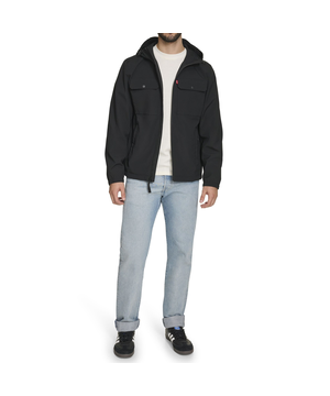 Levi's Men's 2-Pocket Hooded Softshell Jacket
