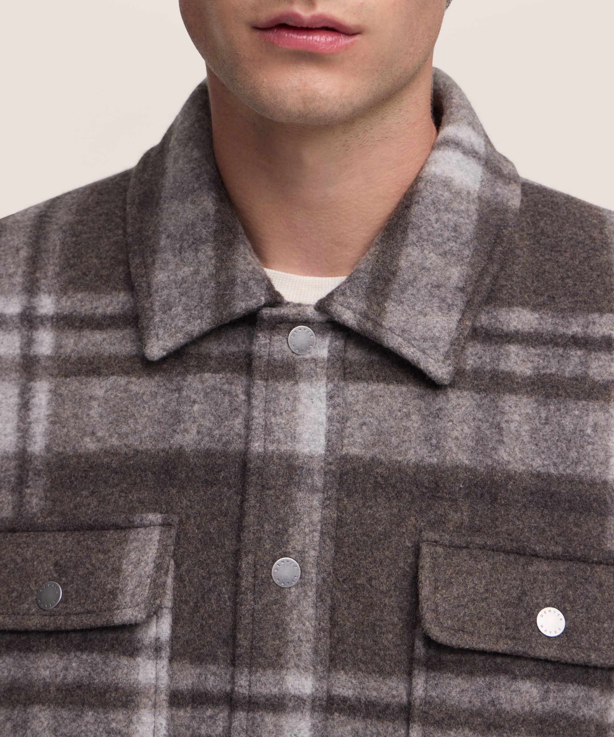 Denver Hayes Men's Wool Blend Casual Jacket