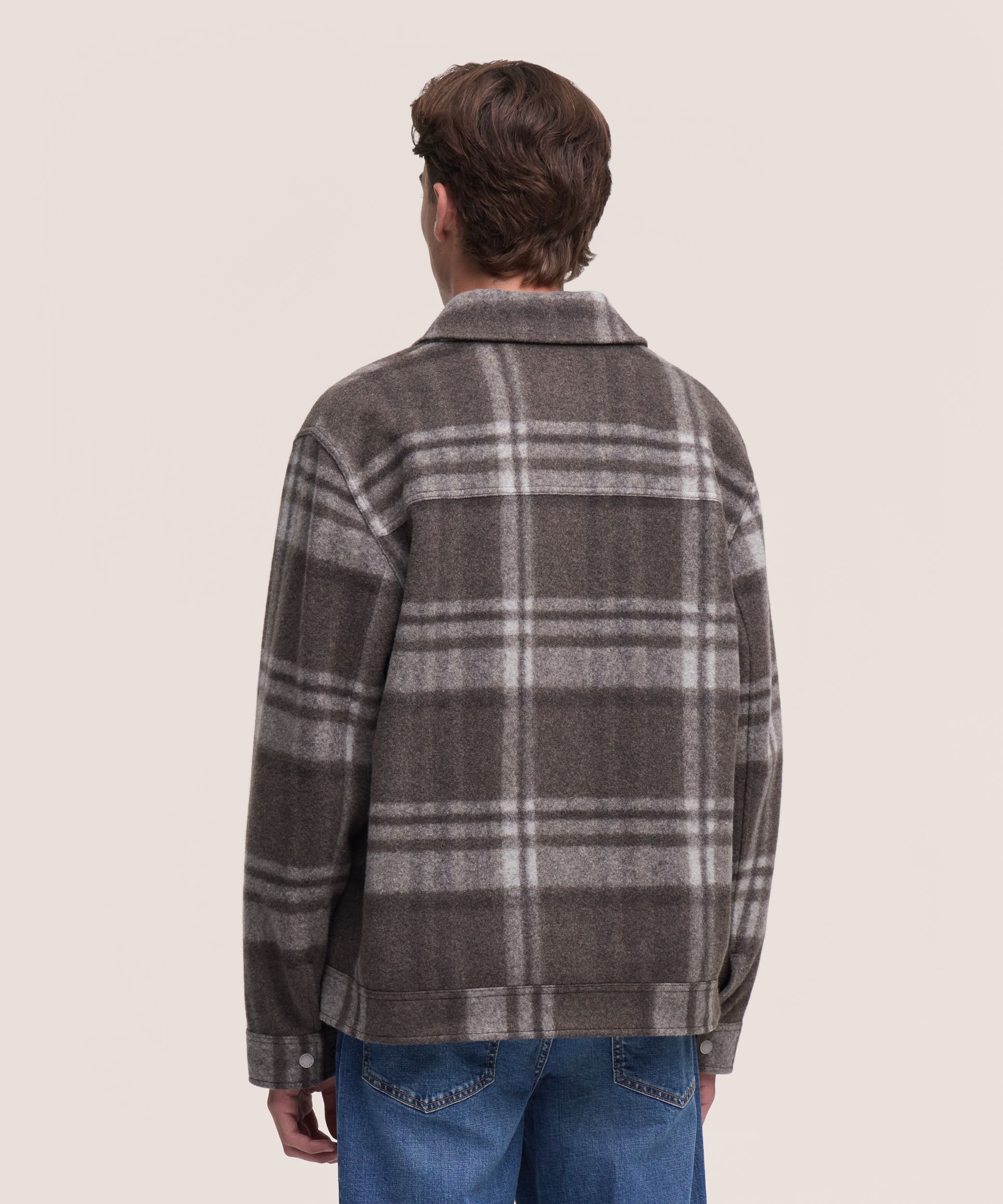 Denver Hayes Men's Wool Blend Casual Jacket
