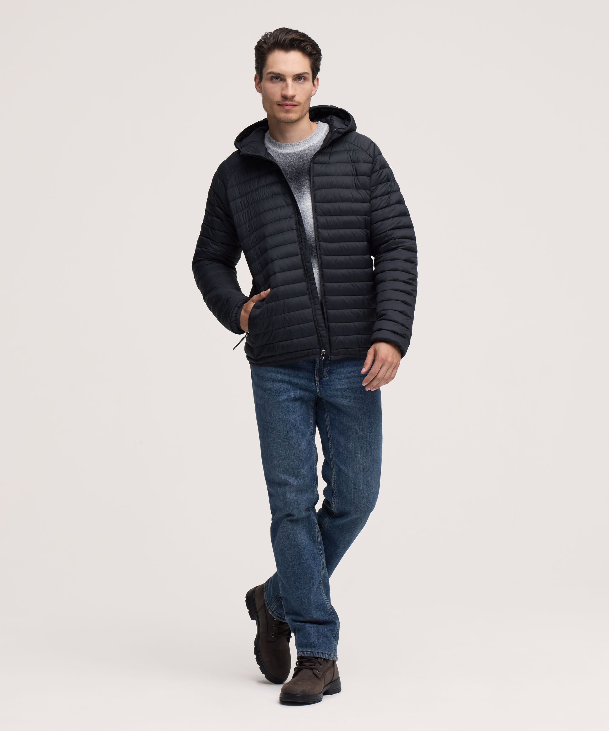 WindRiver Men's T-Max® Hyper-Dri® 1 Packable Hooded Puffer Jacket