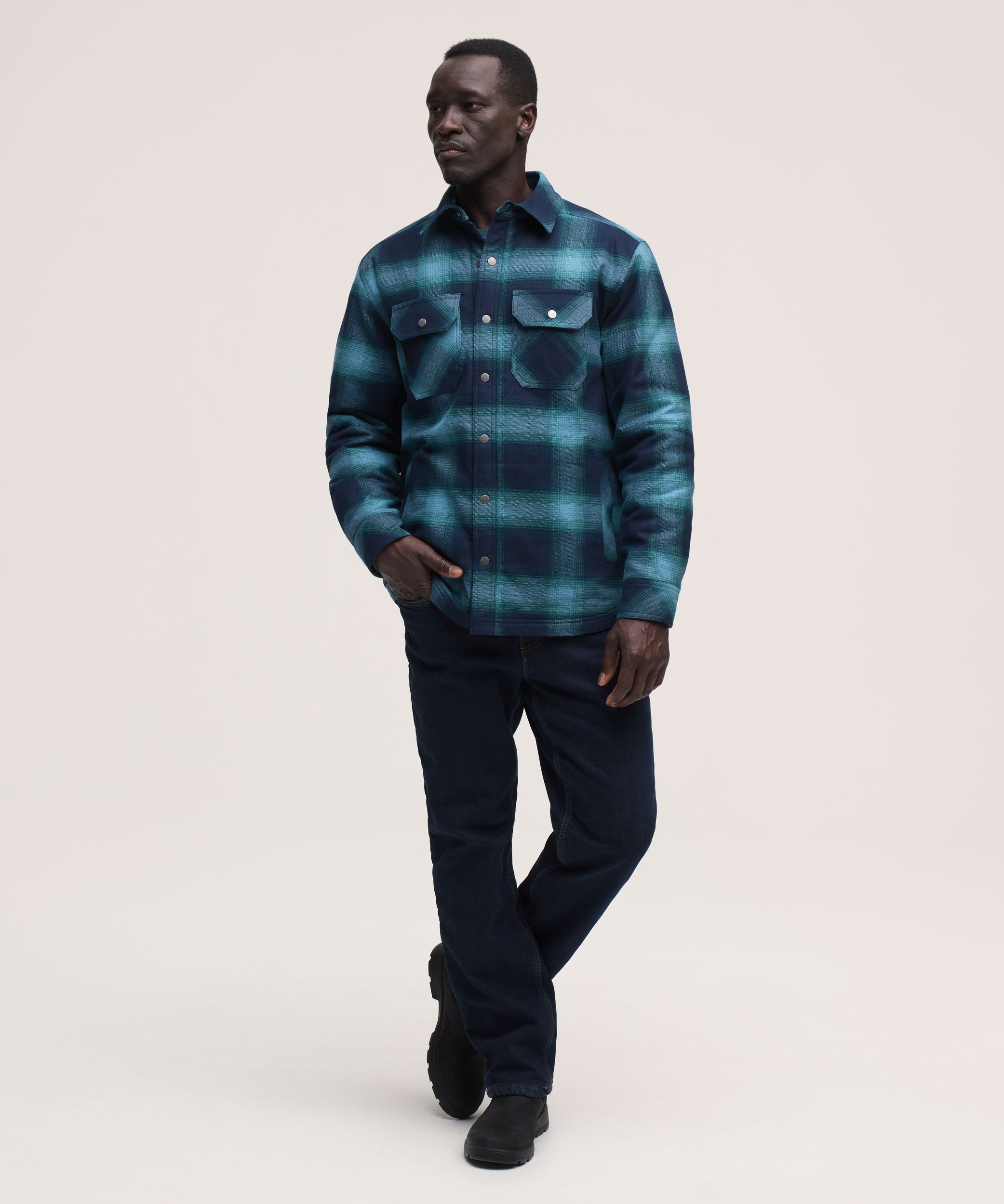 WindRiver Men's T-Max® Flannel Insulated Shirt Jacket