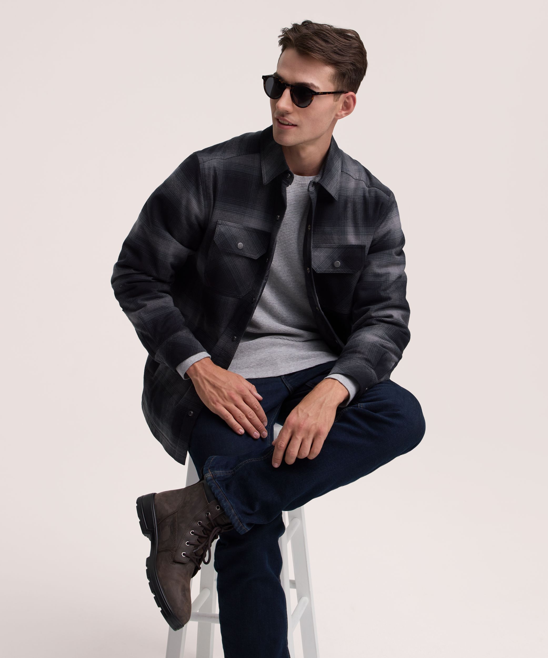 WindRiver Men's T-Max® Flannel Insulated Shirt Jacket