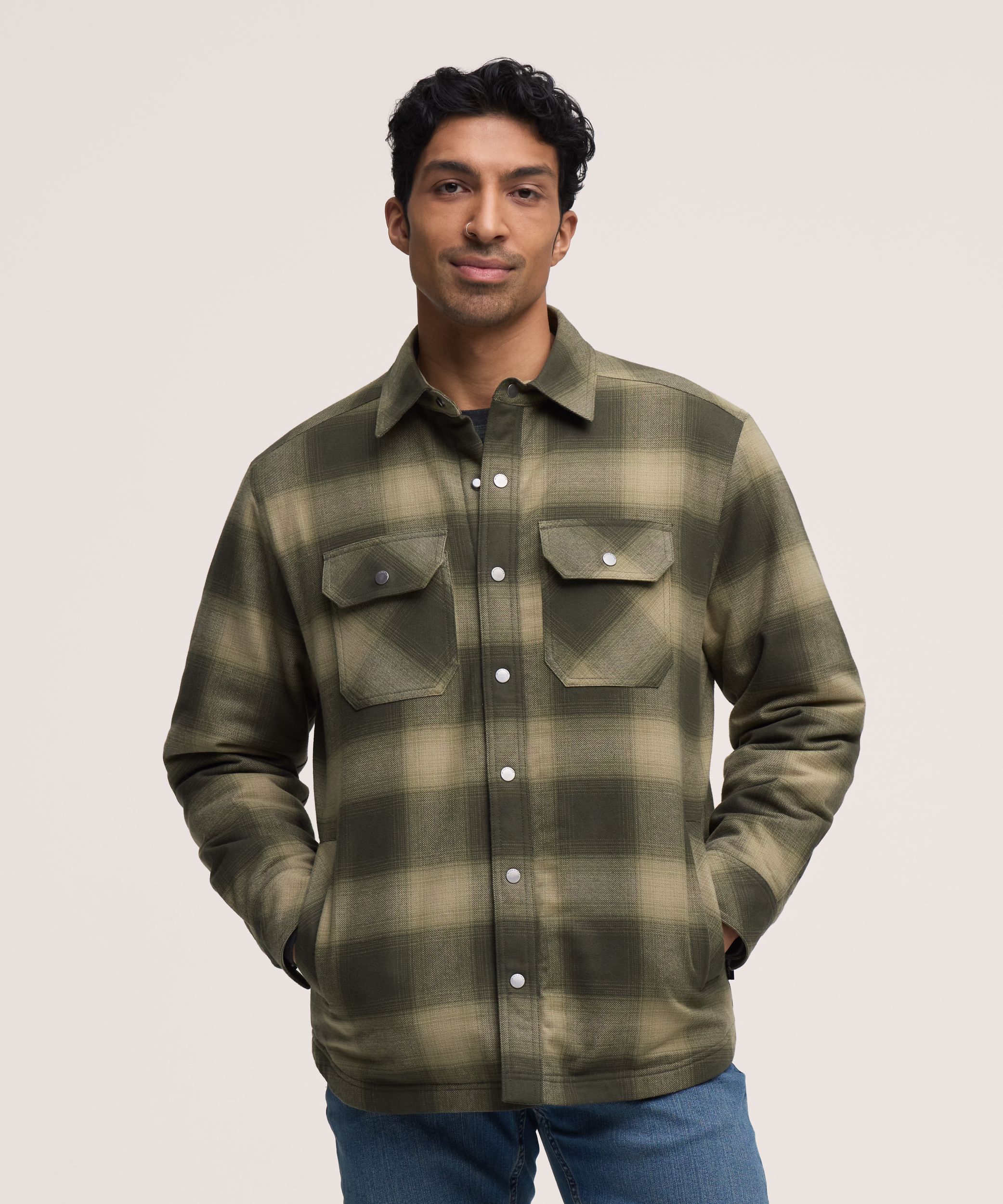 WindRiver Men's T-Max® Flannel Insulated Shirt Jacket