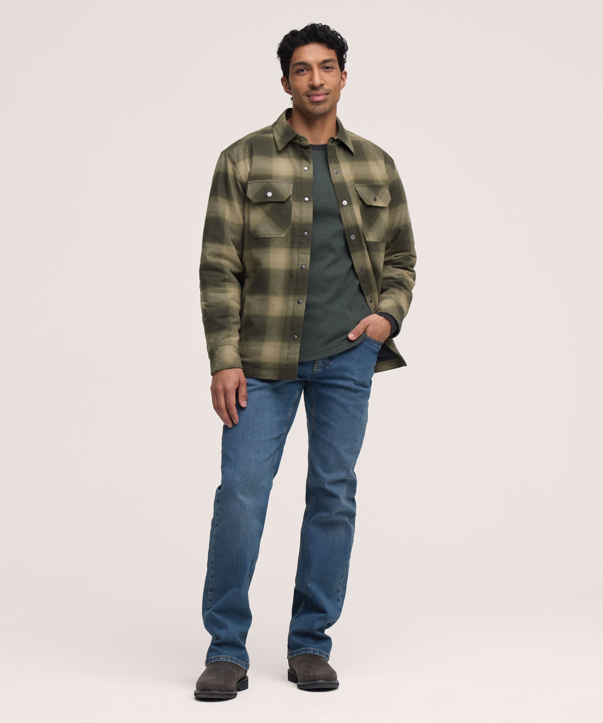 WindRiver Men's T-Max® Flannel Insulated Shirt Jacket