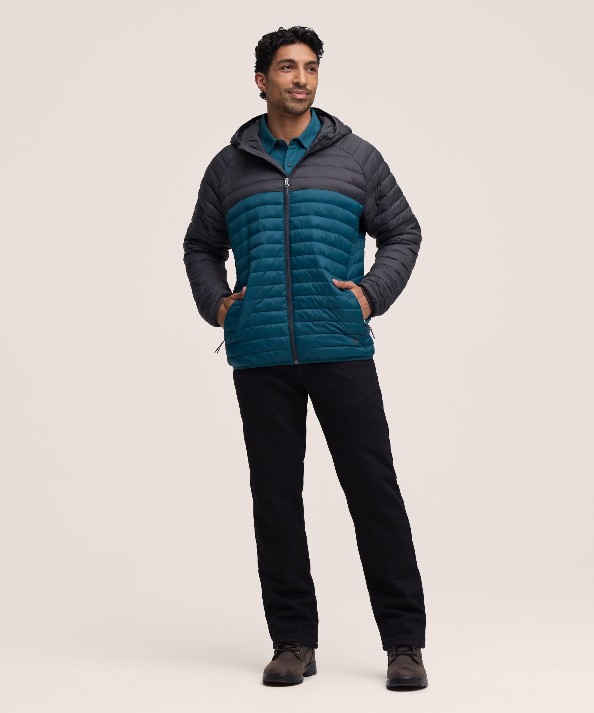 Veste bouffante à capuche compressible T-MAXMD HYPER-DRIMD HD1 pour hommes, WindRiver
