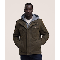 Levi's Men's Cotton Sherpa Lined Jersey Hooded Casual Jacket