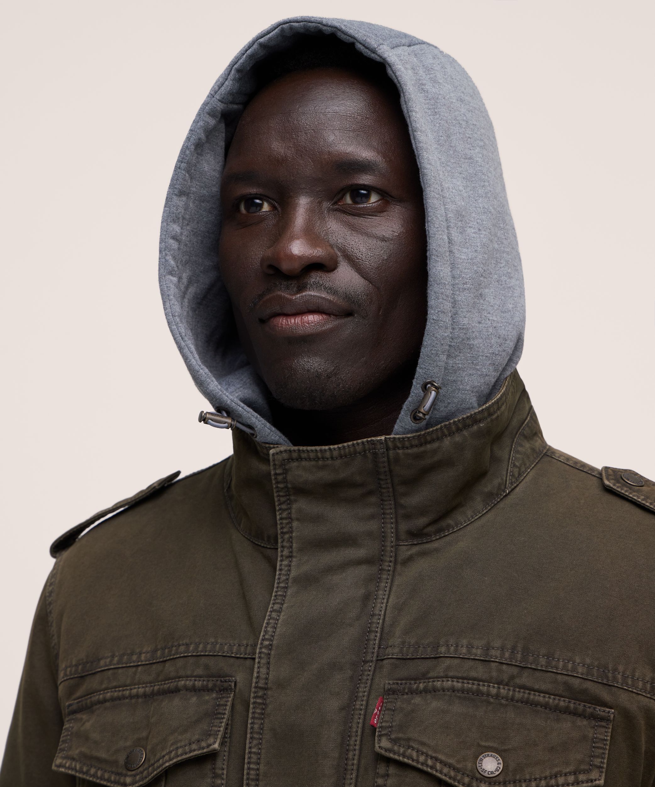 Levi's Men's Cotton Sherpa Lined Jersey Hooded Casual Jacket