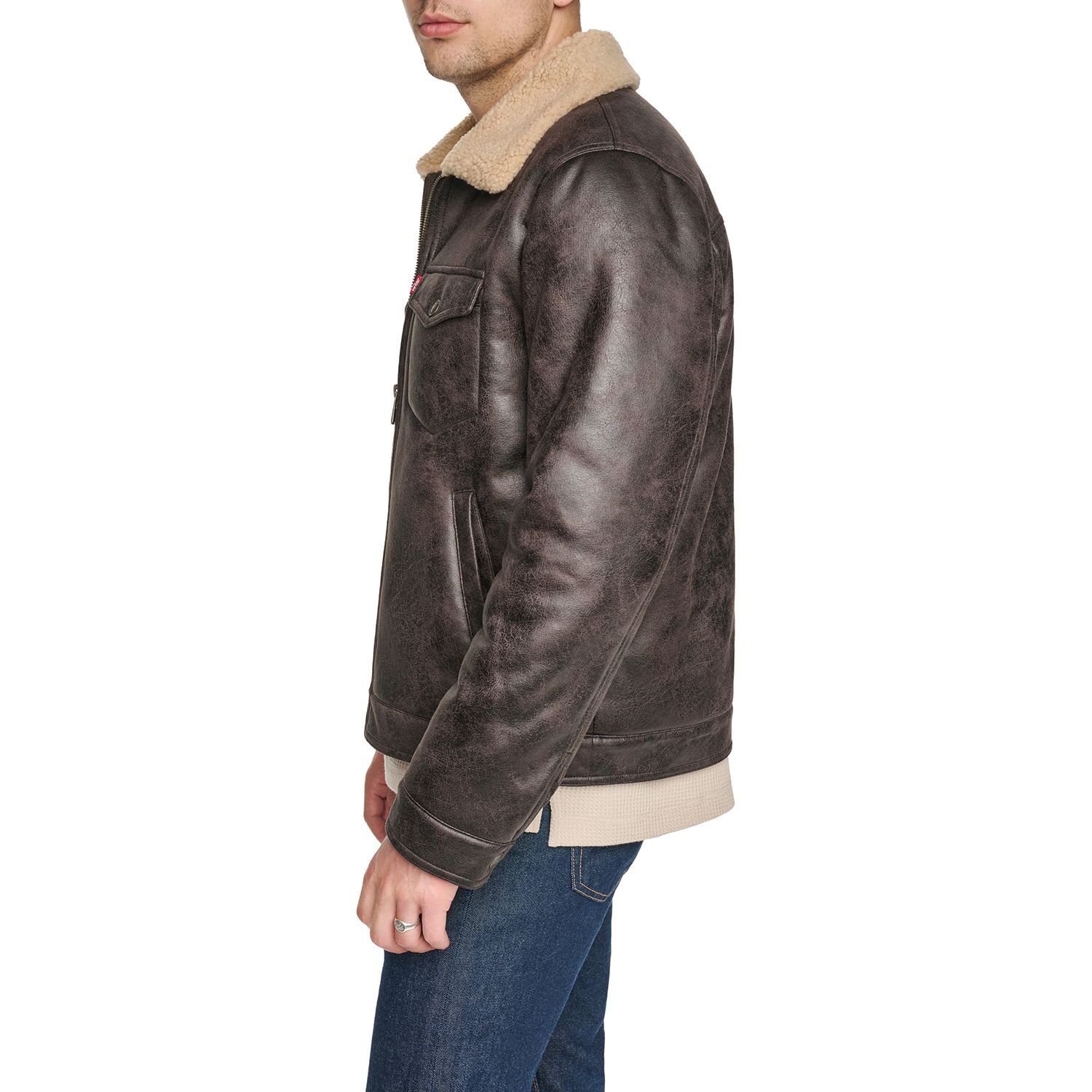 Levi's Men's Faux Shearling Aviator Jacket