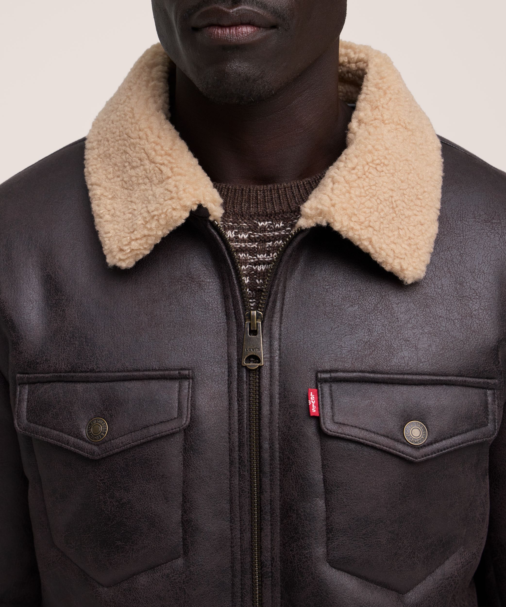 Levi's Men's Faux Shearling Aviator Jacket