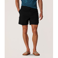 Short de randonnée extensible en toile pour hommes, WindRiver Front_Flat