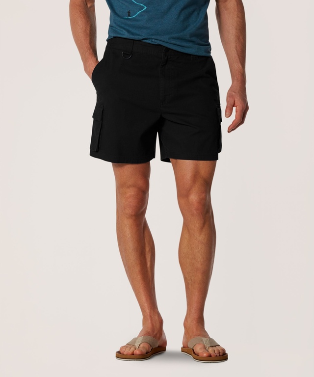 WindRiver Men's Canvas Stretch Cargo Pocket Hiking Shorts