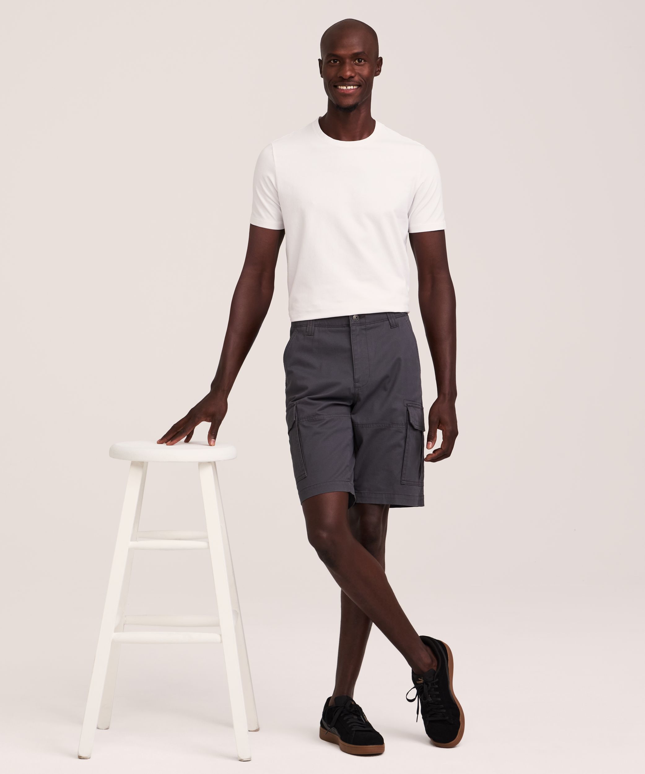 Denver Hayes Men's Mid Rise Stretch Cargo Shorts