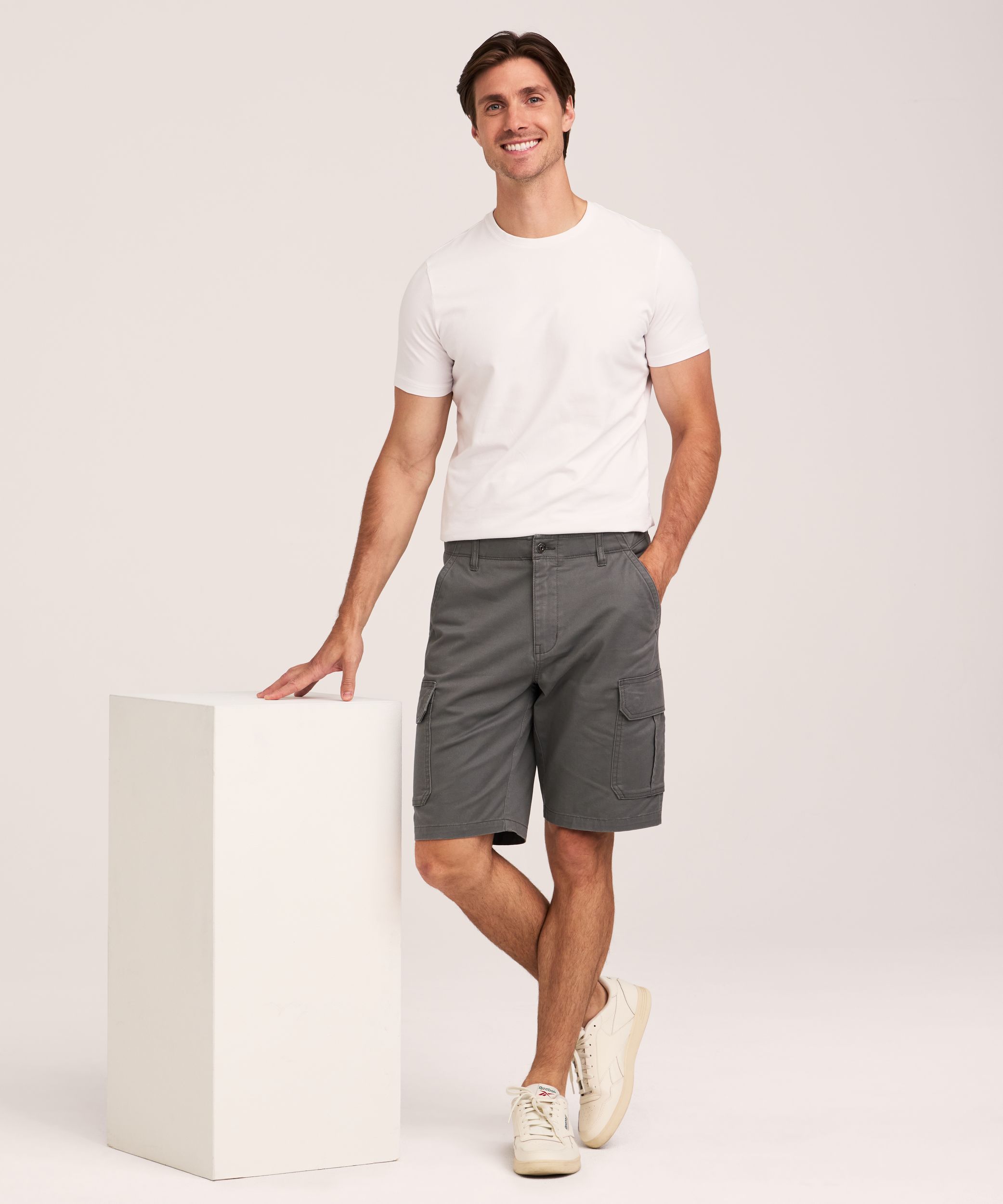 Denver Hayes Men's Mid Rise Stretch Cargo Shorts