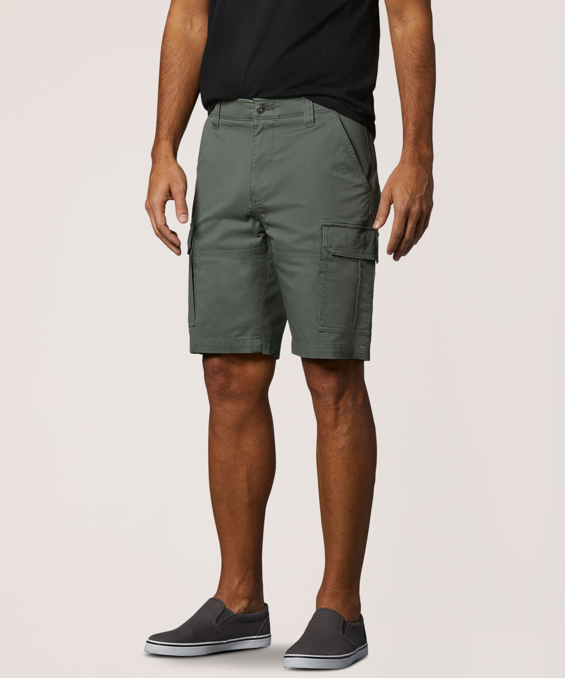 Denver Hayes Men's Mid Rise Stretch Cargo Shorts