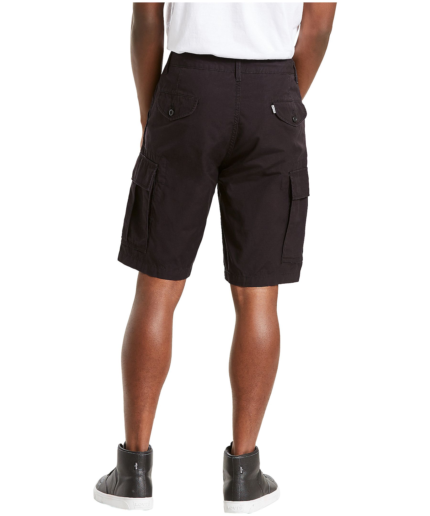 Levi's Short cargo en coton pour hommes, Carrier, noir