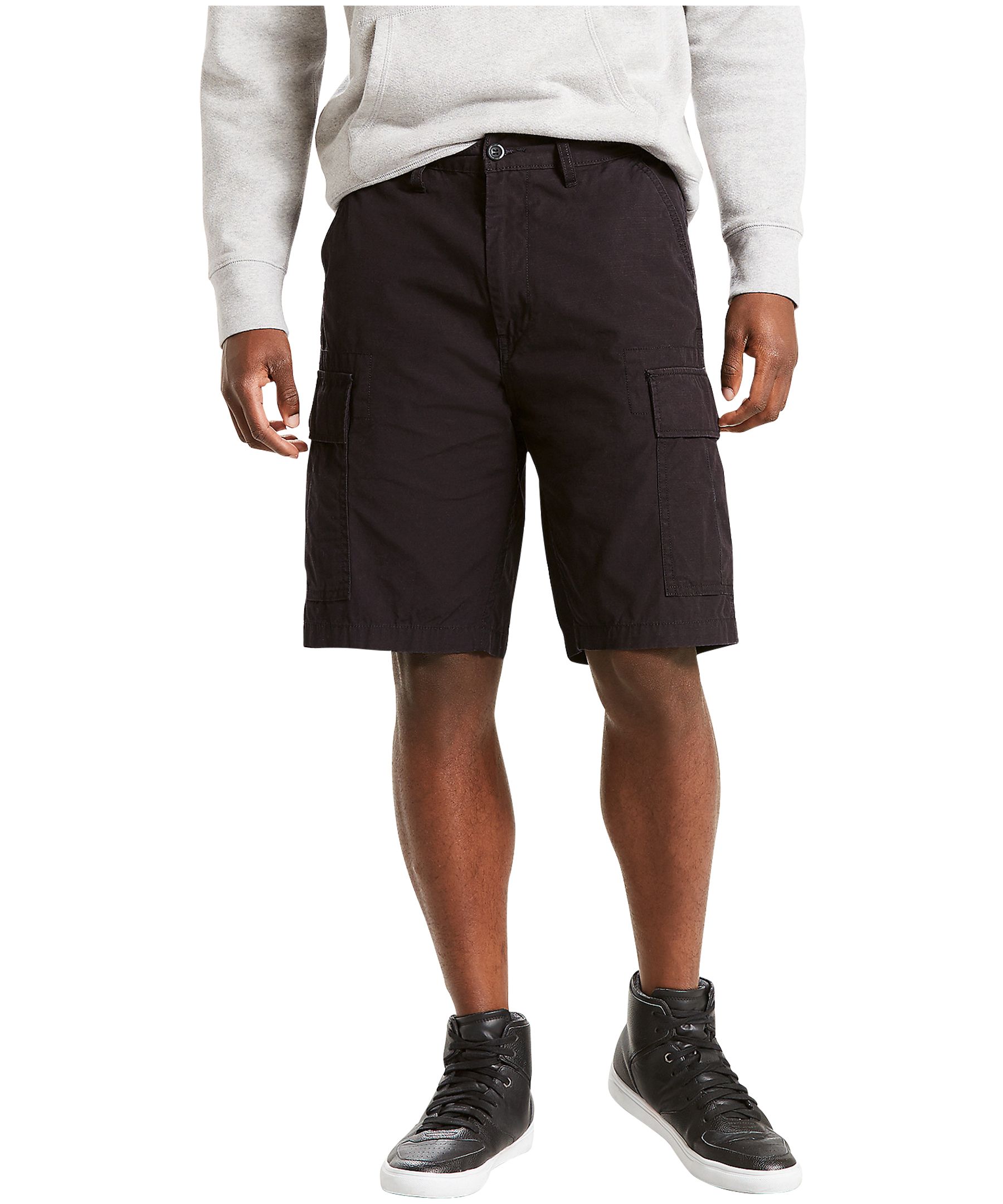 Levi's Men's Carrier Cargo Ripstop Shorts -Black | Marks