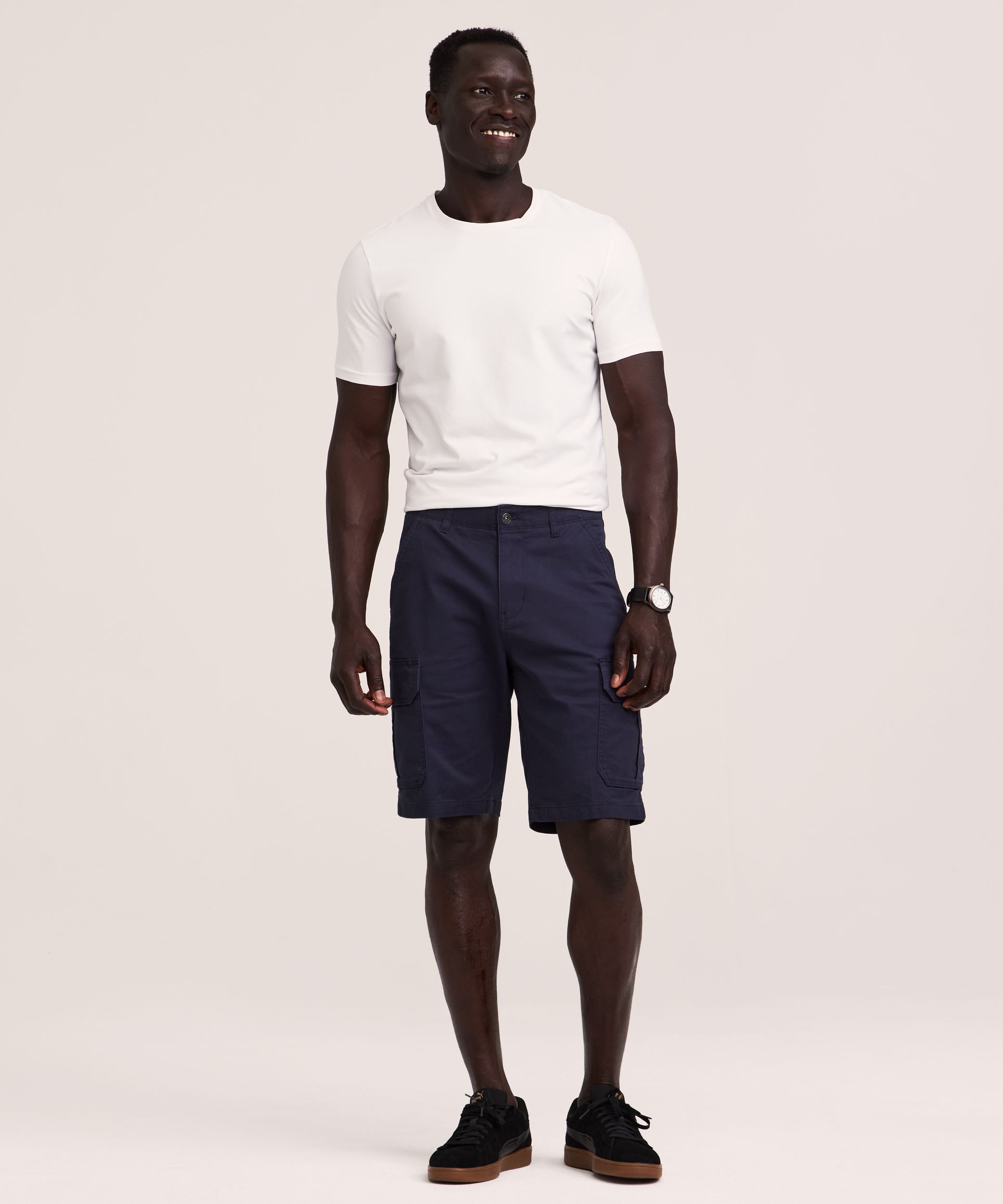 Denver Hayes Men's Mid Rise Stretch Cargo Shorts