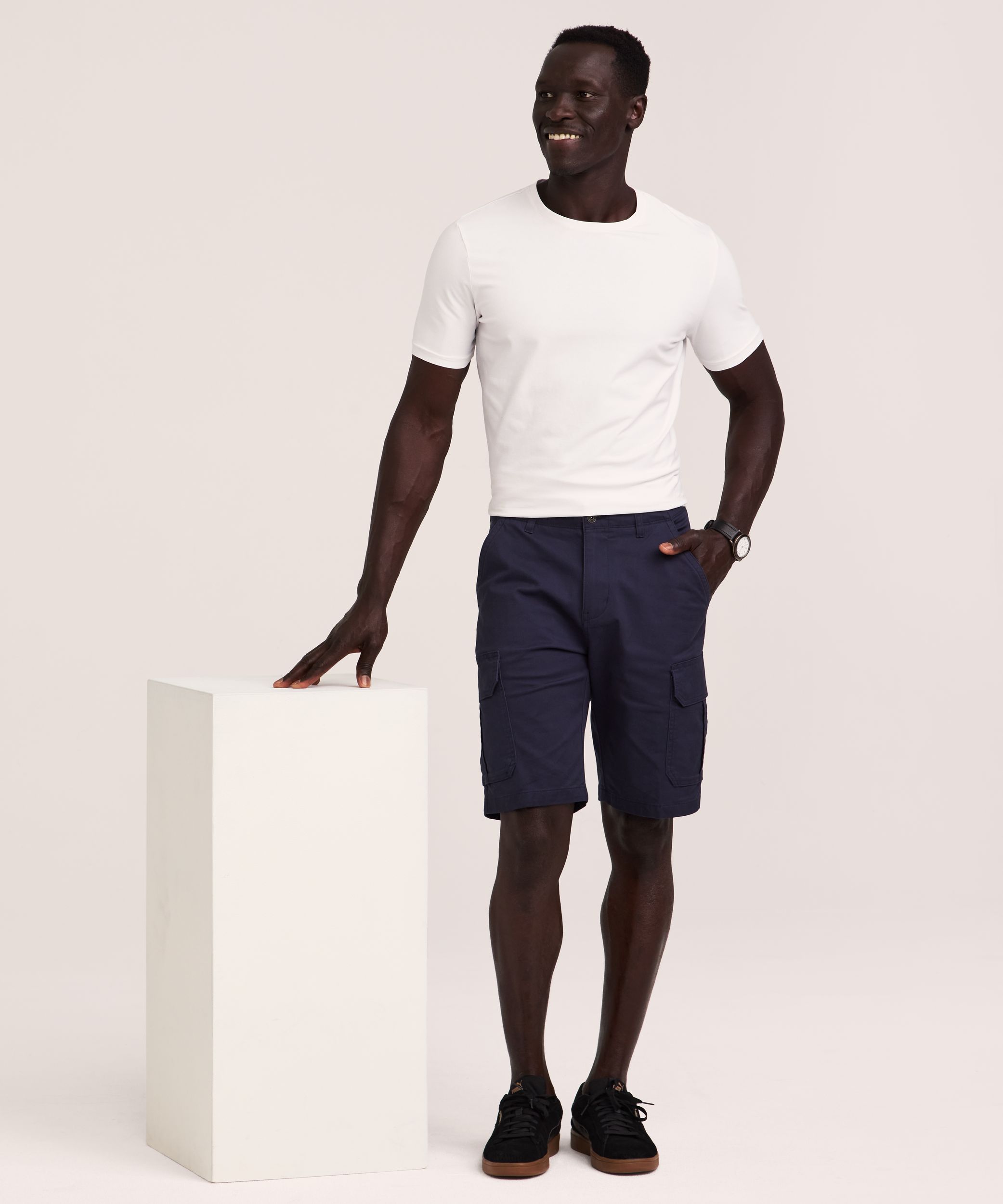 Denver Hayes Men's Mid Rise Stretch Cargo Shorts