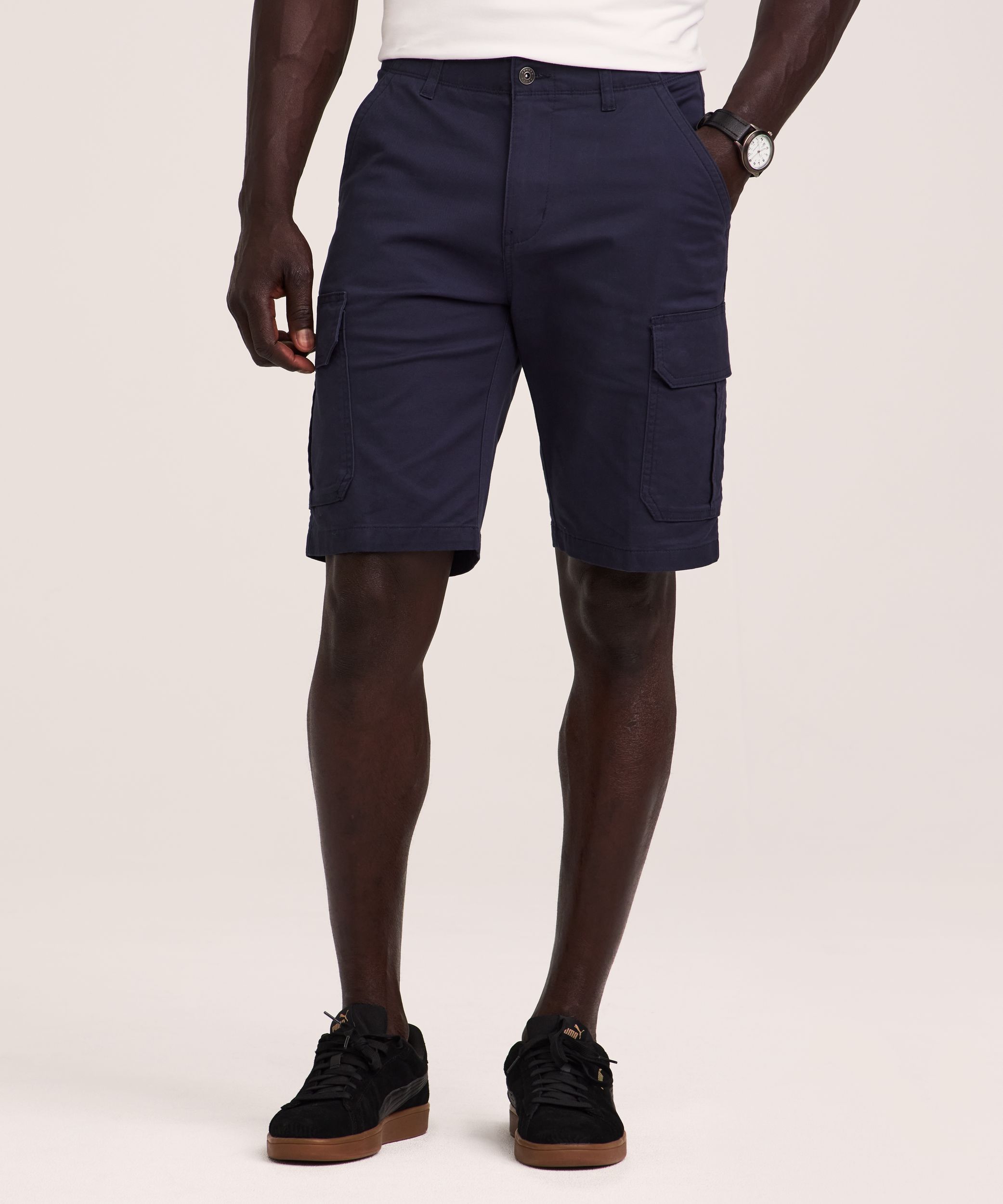 Denver Hayes Men's Mid Rise Stretch Cargo Shorts