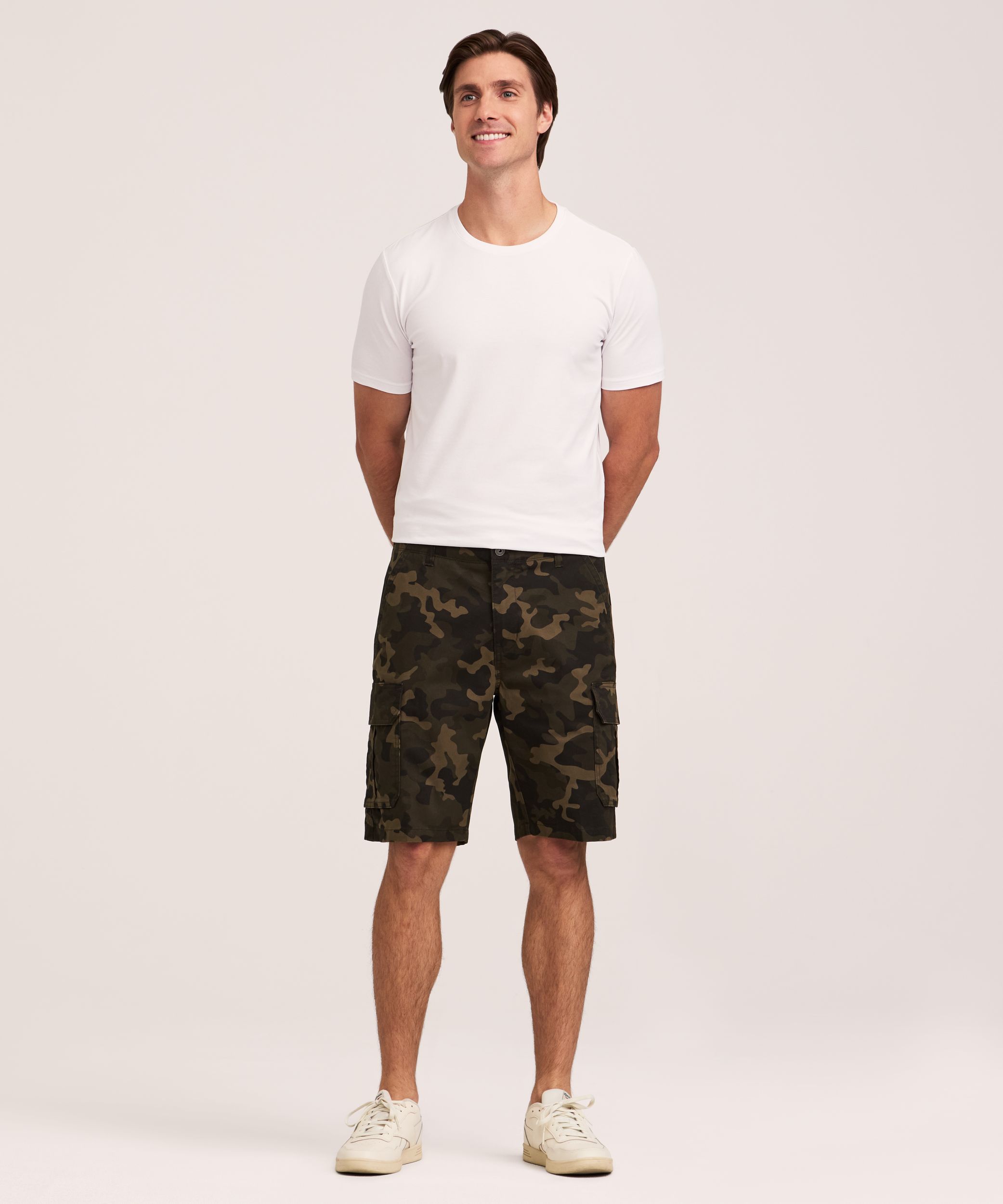 Denver Hayes Men's Mid Rise Stretch Cargo Shorts