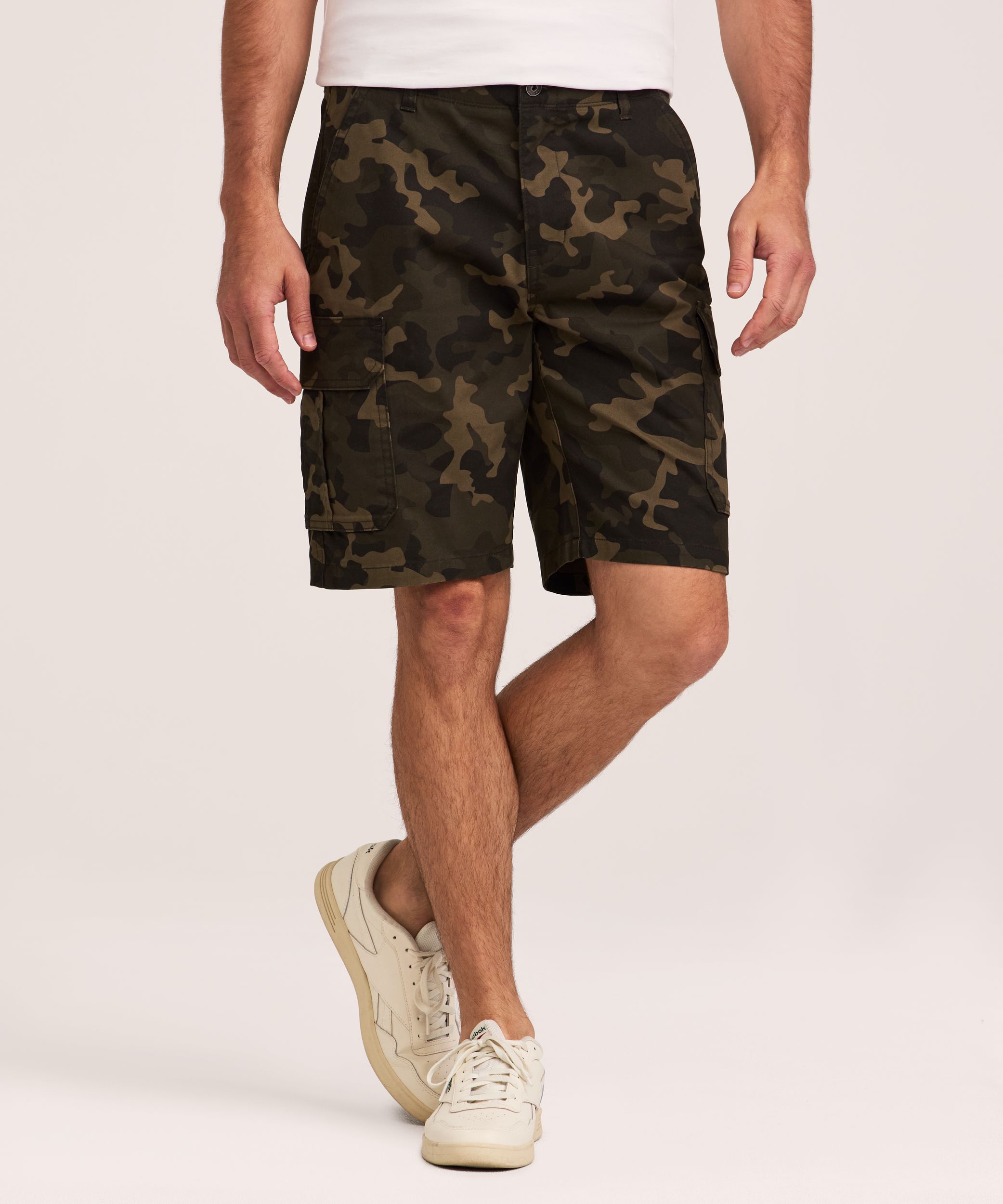 Denver Hayes Men's Mid Rise Stretch Cargo Shorts