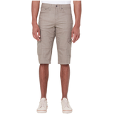 Short cargo en sergé flammé extensible pour hommes, Lois, Lucas Front_Flat