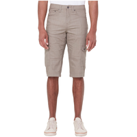 Short cargo en sergé flammé extensible pour hommes, Lois, Lucas Front_Flat
