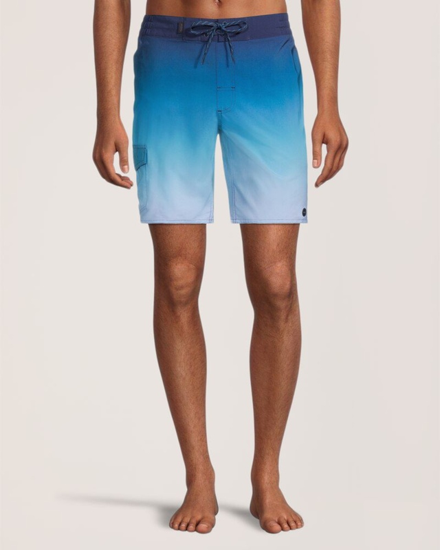 FarWest Men's Ombre Quick Dry E-Board Shorts