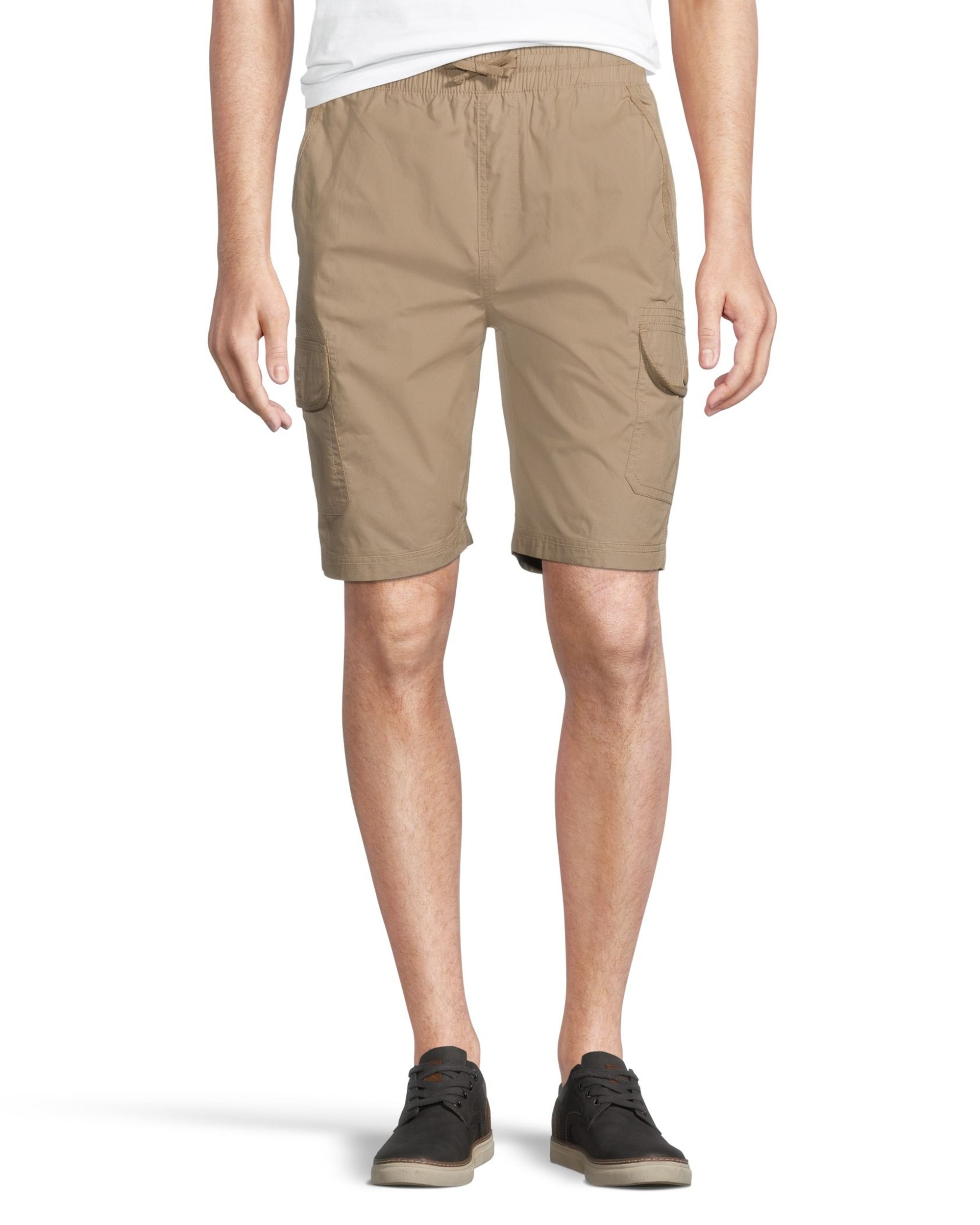 Civics Men's Mid Rise Relaxed Fit Cargo Cotton Shorts | Marks