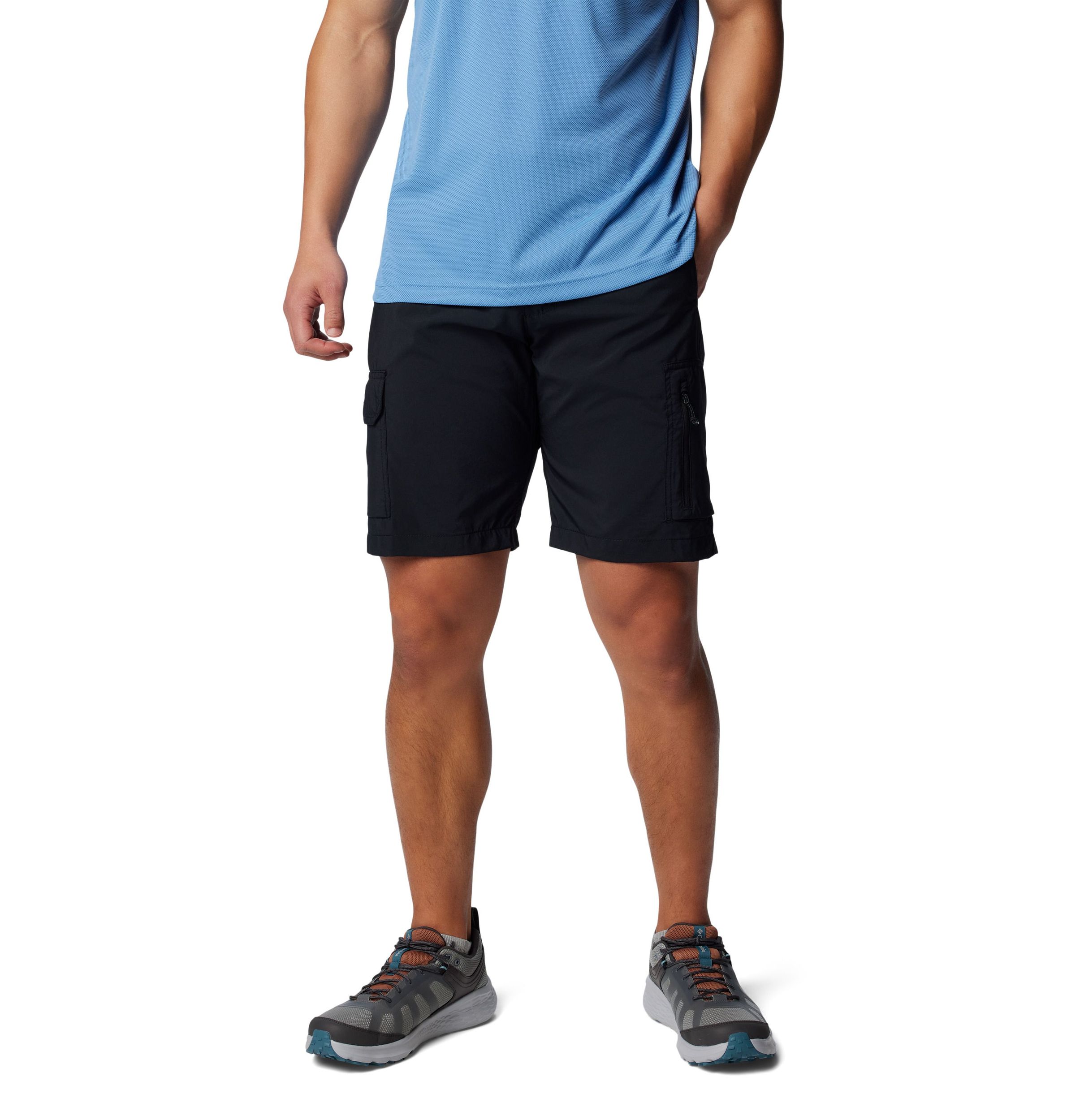 Short cargo fonctionnel Columbia Omni-Shade pour hommes, Silver Ridge