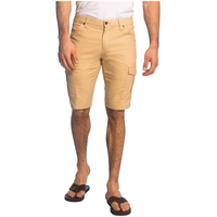 Short cargo extensible en sergé flammé pour hommes, Enrique, Lois Front_Flat