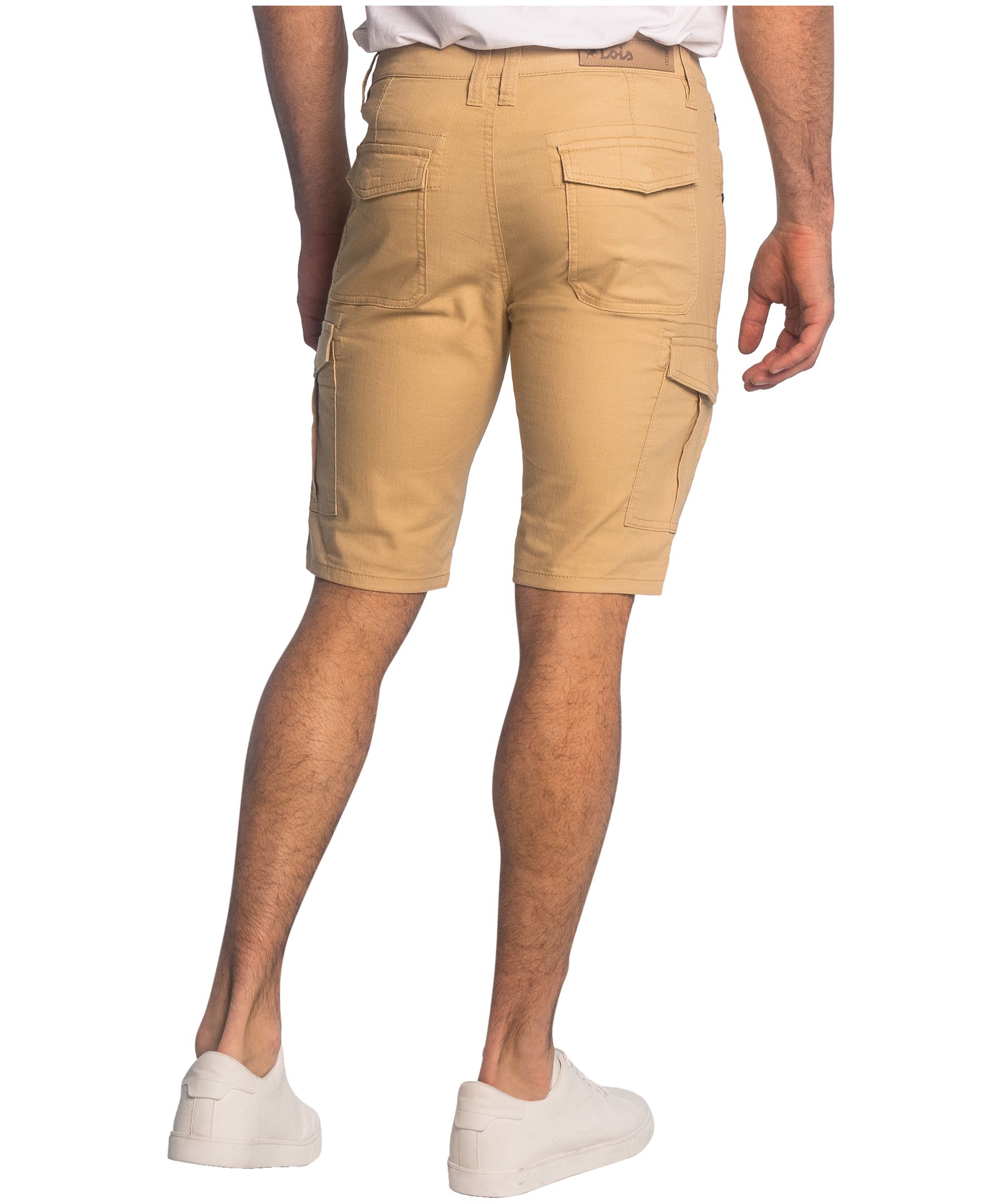 Lois Men's Enrique Stretch Slub Twill Cargo Shorts