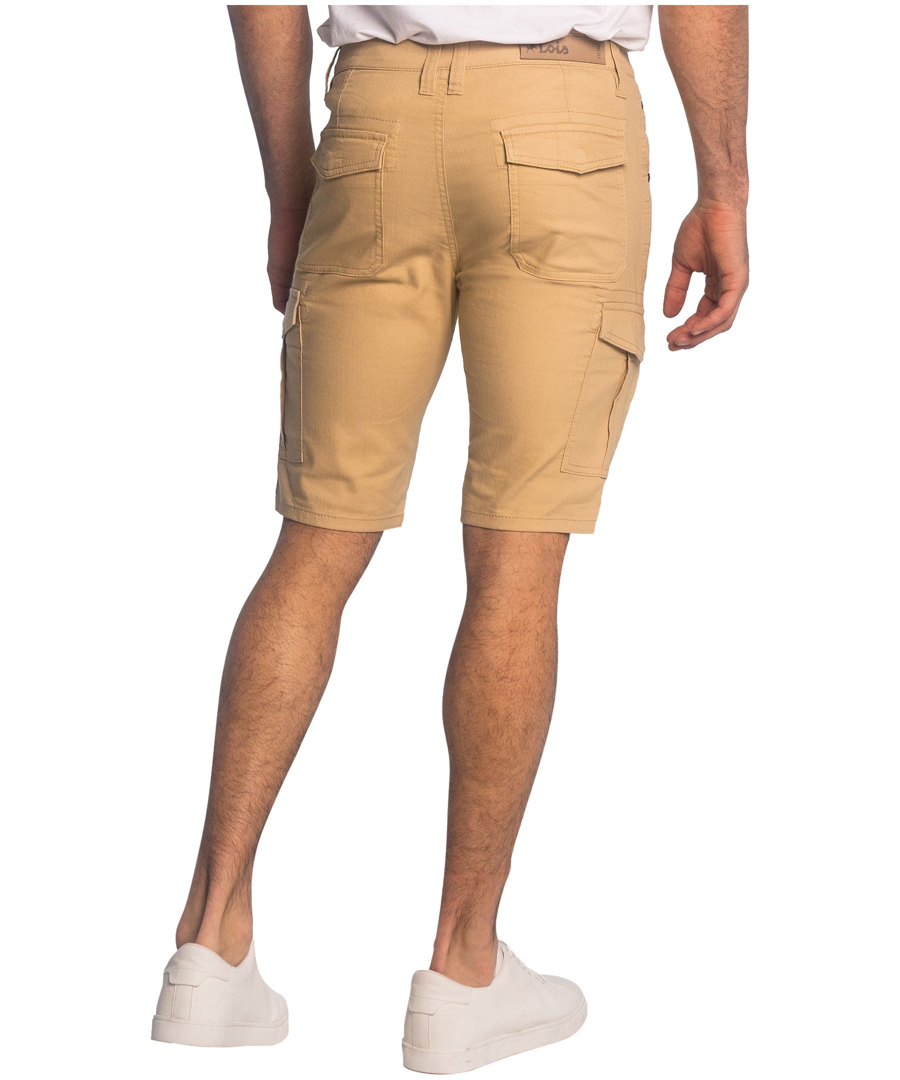Lois Men's Enrique Stretch Slub Twill Cargo Shorts