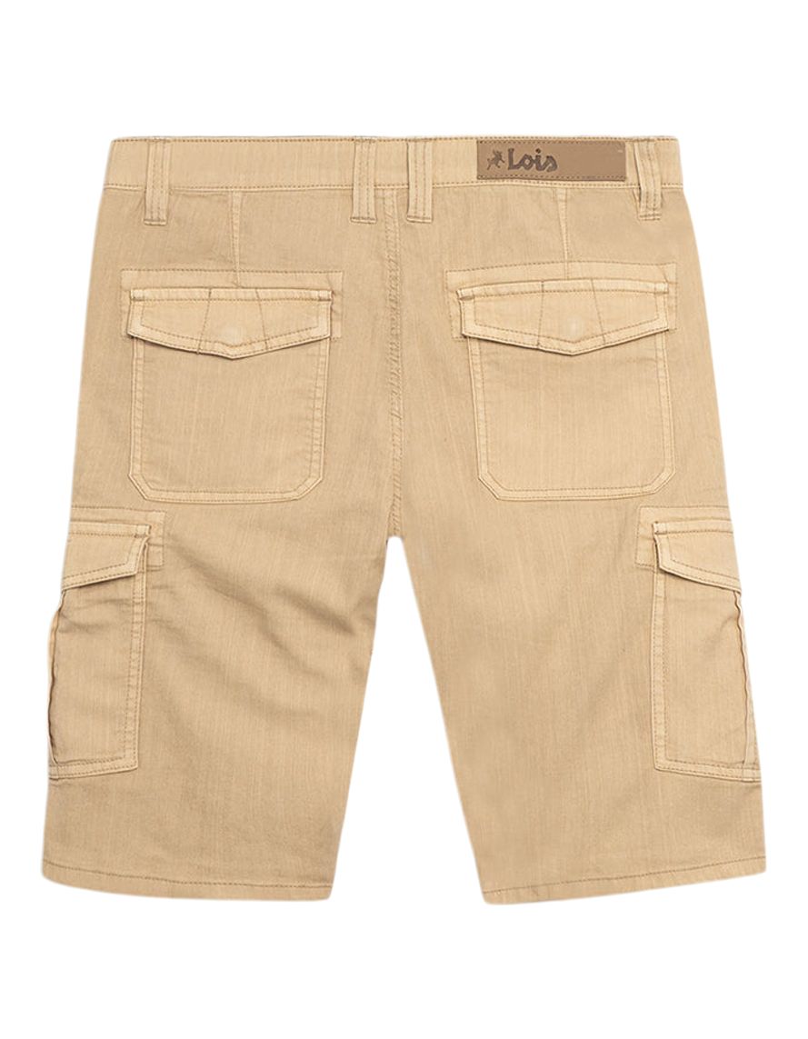 Lois Men's Enrique Stretch Slub Twill Cargo Shorts