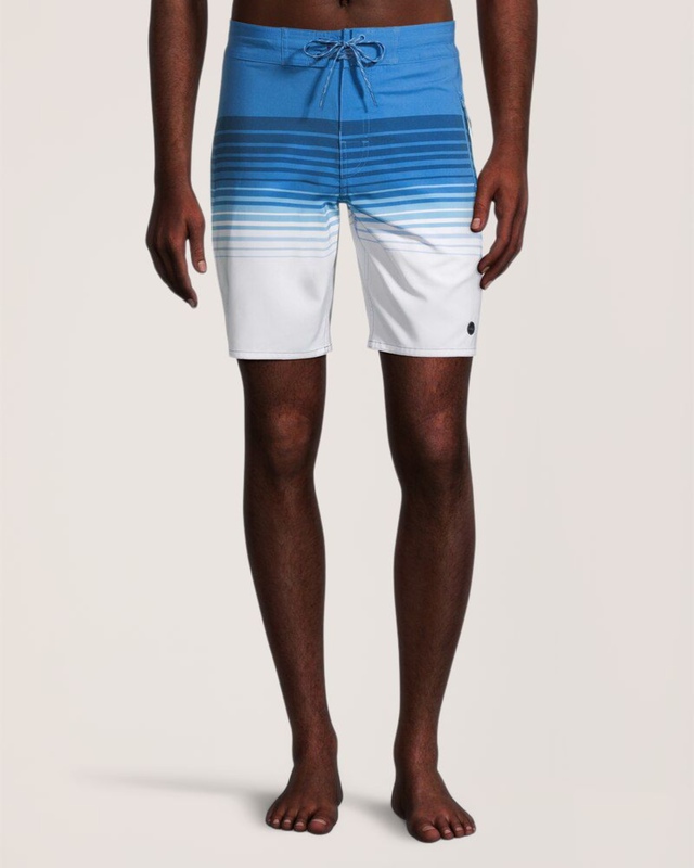 FarWest Men's Stripe Board Shorts