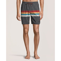 Bermuda de plage volley rétro pour hommes, FarWest Front_Flat