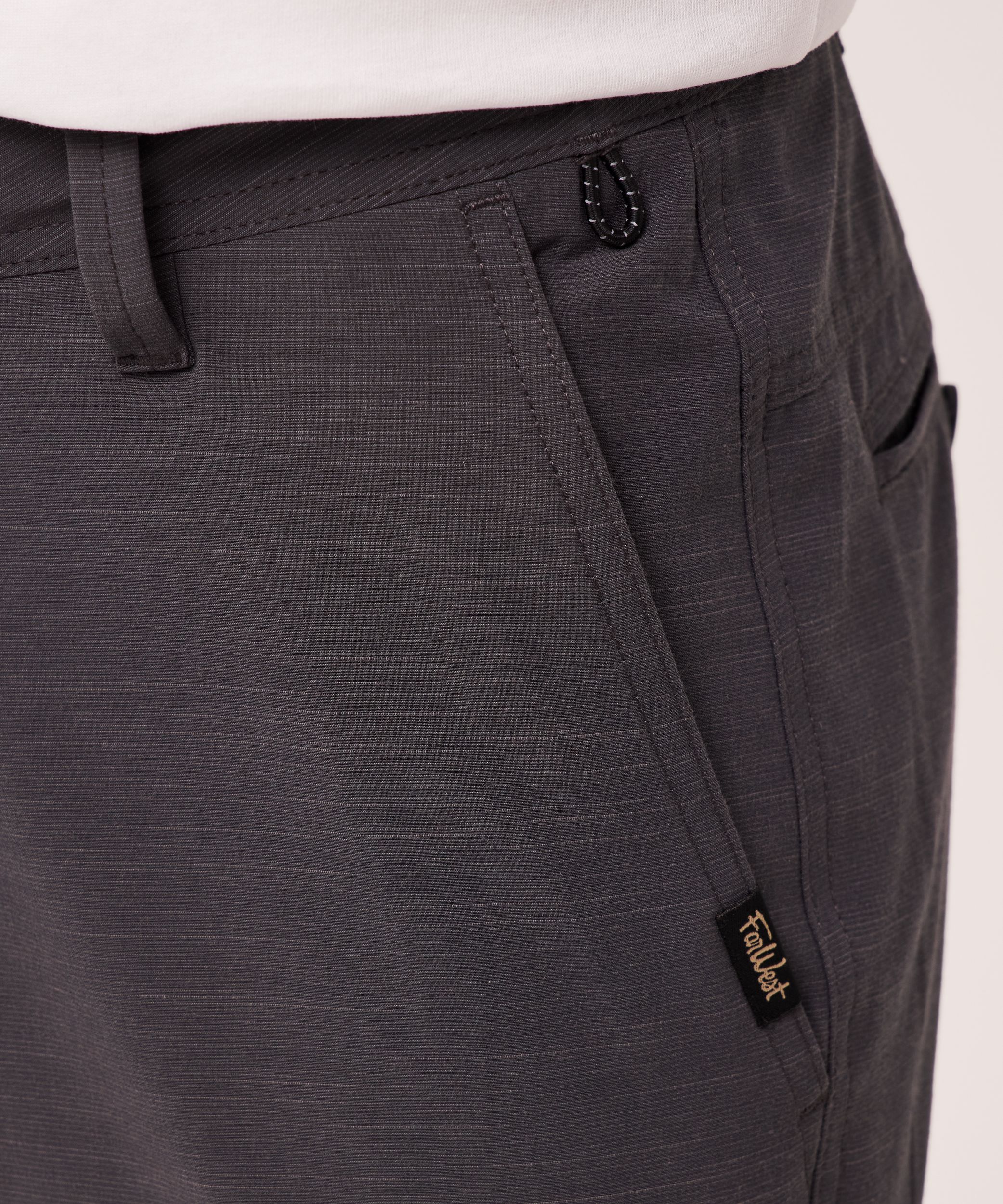 FarWest Men's End on End Stretch Textured Hybrid Shorts