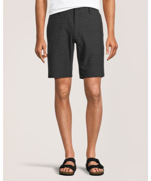 Short hybride extensible et texturé en tissu fil-à-fil pour hommes, FarWest