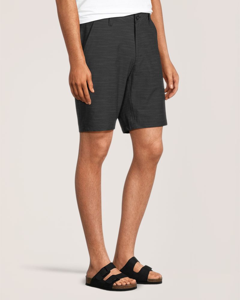 FarWest Men's End on End Stretch Textured Hybrid Shorts